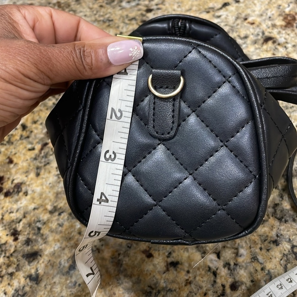 Black Quilted Mini Fashion Bag - Picture 9 of 13